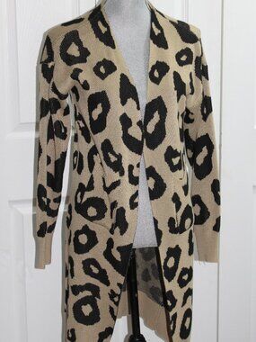 Vestidos Long Animal Print Sweater